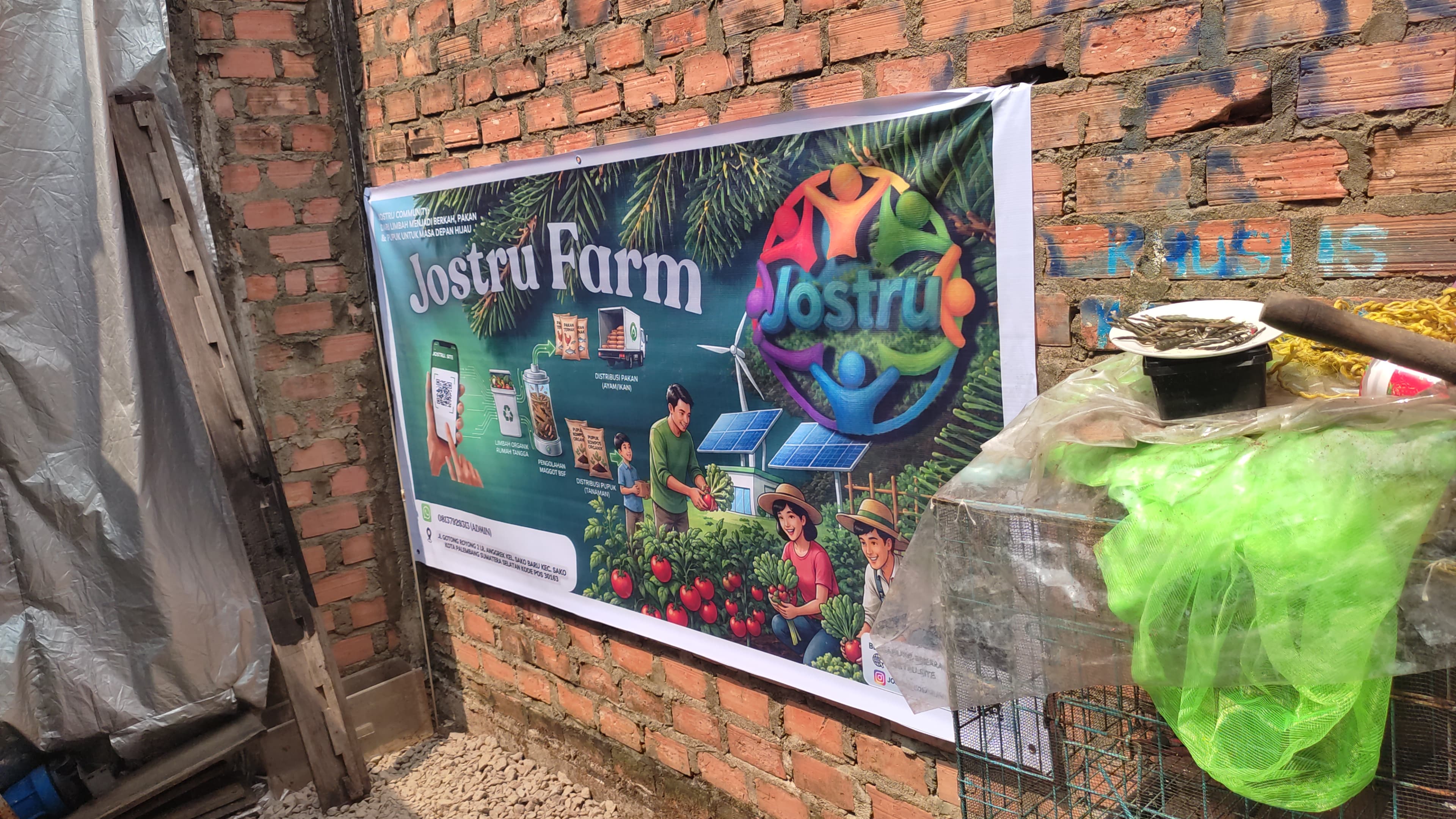 Pemasangan banner awal divisi Farm